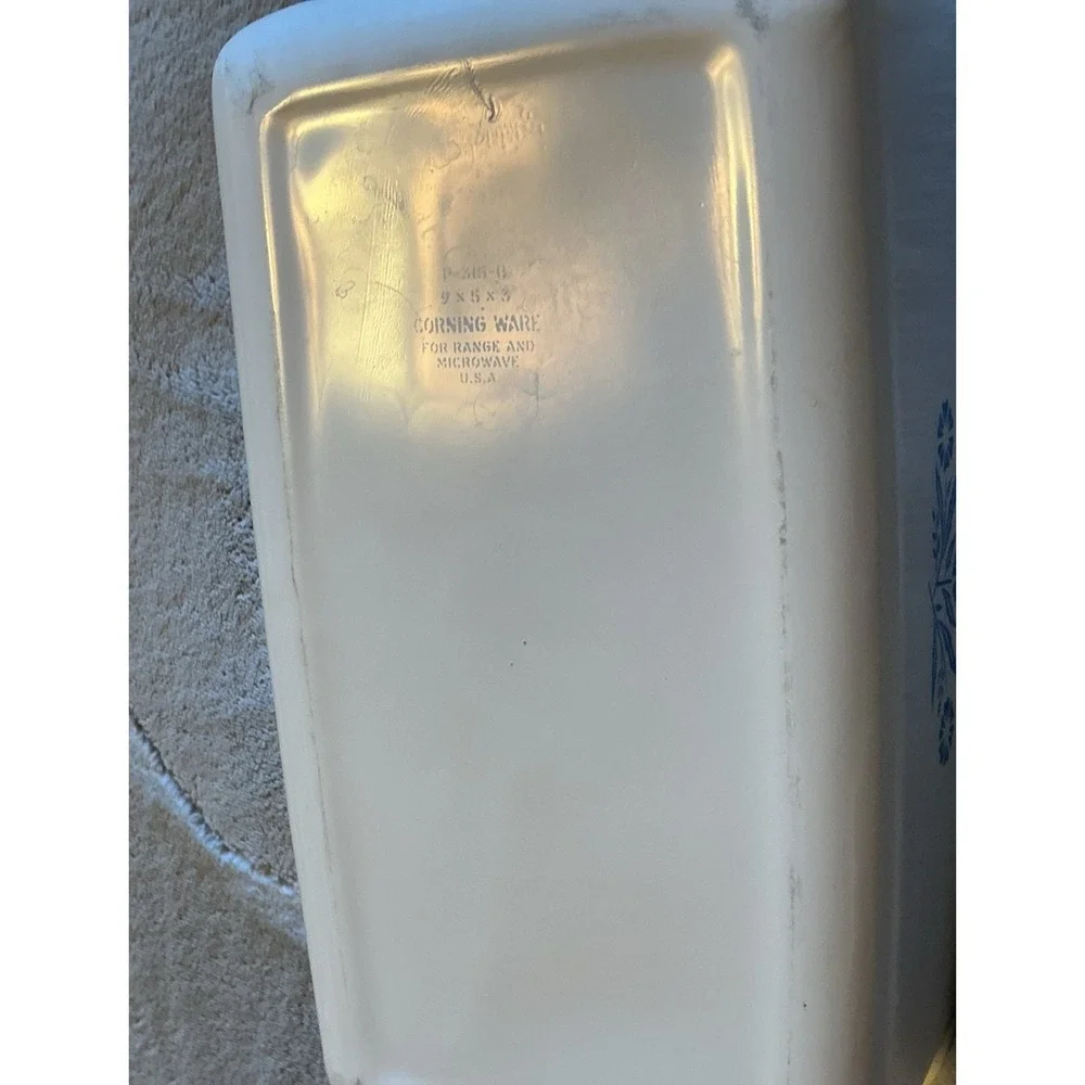 Vintage Corning Ware Cornflower Loaf Pan 2 Qt P-315 9x5x3 Made In USA